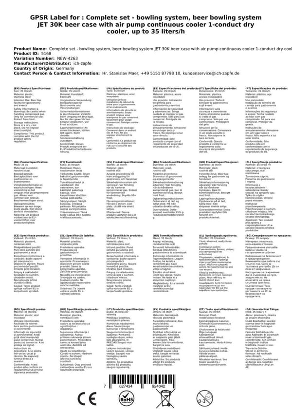 Oluthana - JET 30K -annostelija ilmapumpulla yksilinjainen kuivajäähdytin, 30 litraa/h, KEG: Type A