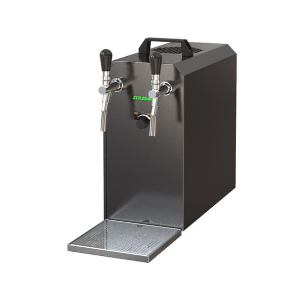 Täydellinen setti Oluthana STREAM 50K ilmapumpulla olutkorilla, 2-johtoinen kuivajäähdytin, 55 l/h BLACK EDITION,KEG:Type M,KEG 2:Type G