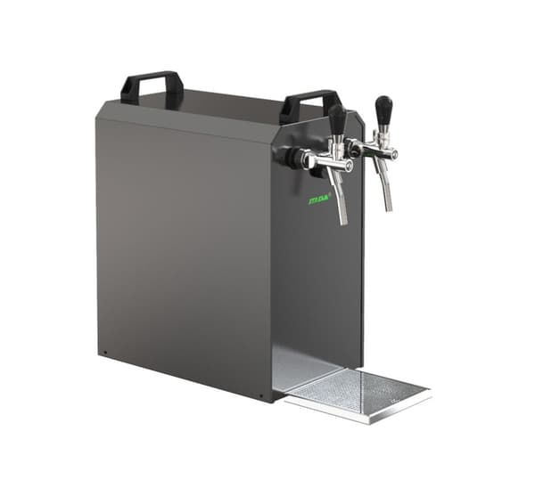 Komplett set - Öltapp - STREAM 80 ölkassett, flödeskylare 2-linjers torrkylare, KEG:5 liters adapter, KEG 2:utan