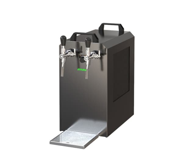 Komplett set - Öltapp - STREAM 80 ölkassett, flödeskylare 2-linjers torrkylare, KEG:5 liters adapter, KEG 2:utan