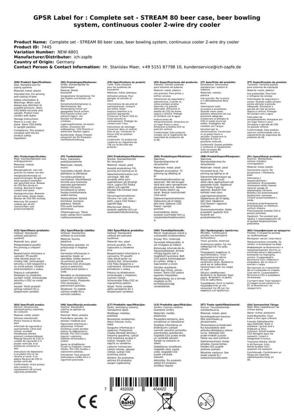 Täydellinen setti - Oluthana - STREAM 80 olutkasetti, virtausjäähdytin 2-linjainen kuivajäähdytin, KEG: Type D, KEG 2: Type M