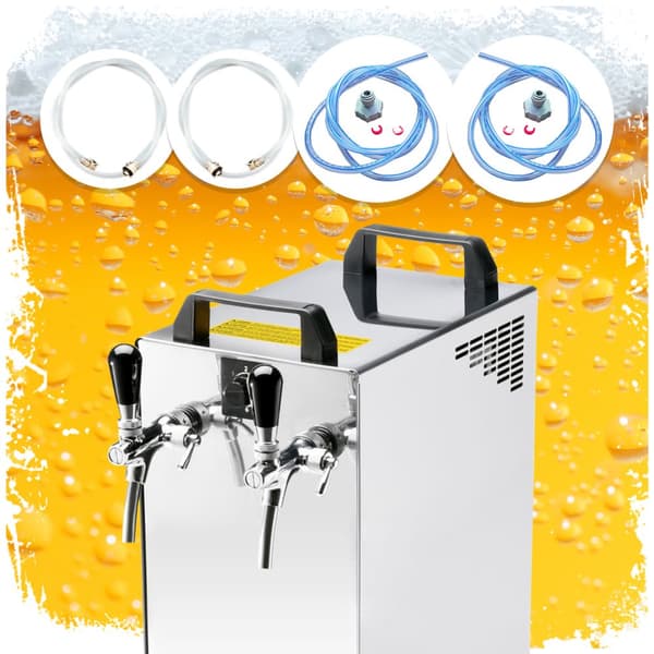 Oluthana Kontakt 40/K 2-linjainen ruostumattomasta valmistettu kuivajäähdytysyksikkö, 50 l/h, kalvopumpulla, Green Line,KEG:Type A,KEG 2:Type D