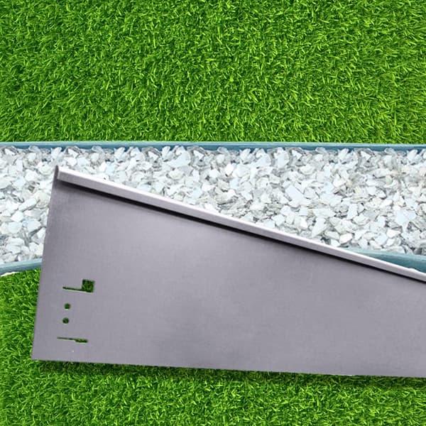 Nurmikon reunan viimeistely 18,5 cm x 113 cm | Puutarhan raja | Ruohoreunus, väri: vihreä