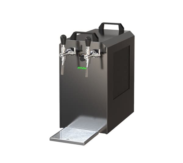 Komplett set - Öltapp STREAM 80K med luftpump, ölväska, genomströmningskylare, 2-linjers torrkylare, KEG:NC Adapter, KEG 2:NC Adapter