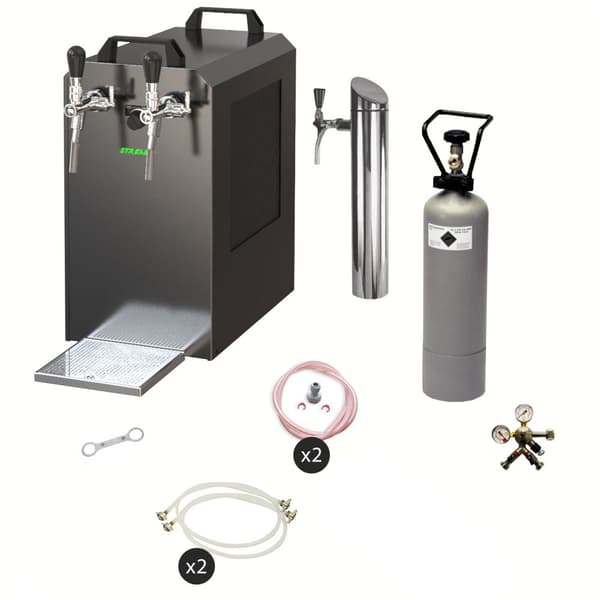 Öltapp - STREAM 80 ölväska, genomströmningskylare, 2-rads torrkylare, KEG:utan, KEG 2:KeyKeg