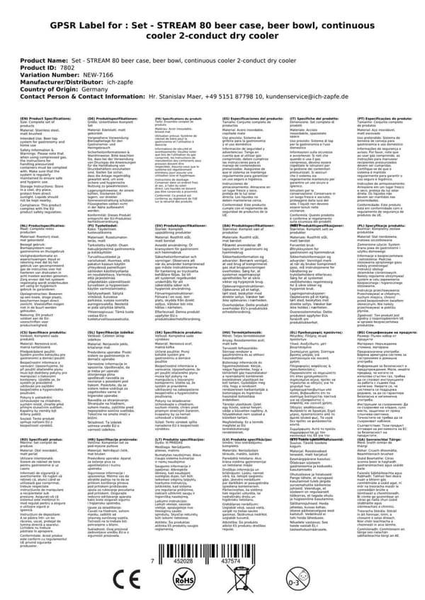 Oluthana - STREAM 80 -olutpussi, läpivirtausjäähdytin, 2-rivinen kuivajäähdytin, KEG: Type M, KEG 2: Type A