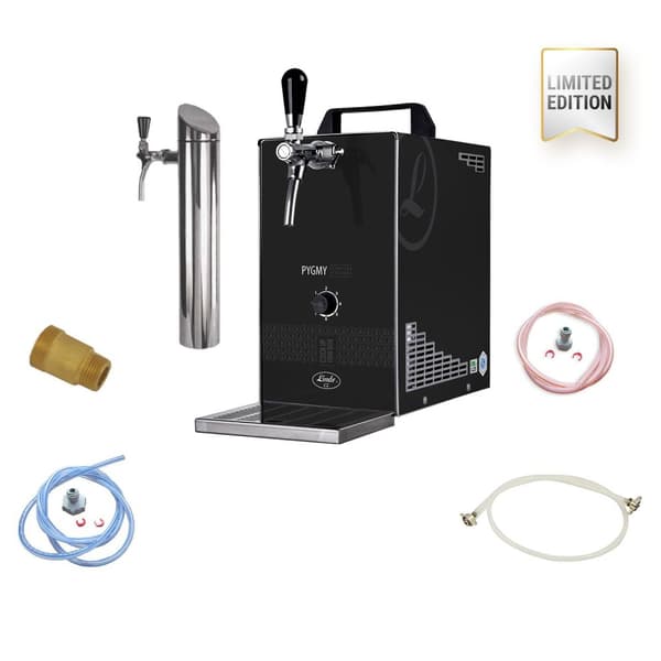 Oluthana PYGMY 25 / K LIMITED EDITION kalvopumpulla, 1-rivinen ruostumattomasta valmistettu kuivajäähdytin, 35 l/h, Green Line,annostelijan,KEG:KeyKeg