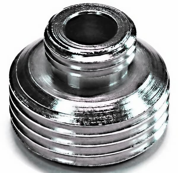 Reduktion, reducing piece 1/4”, Gevindstørrelser:1/4&quot; udvendigt gevind til 5/8&quot; udvendigt gevind