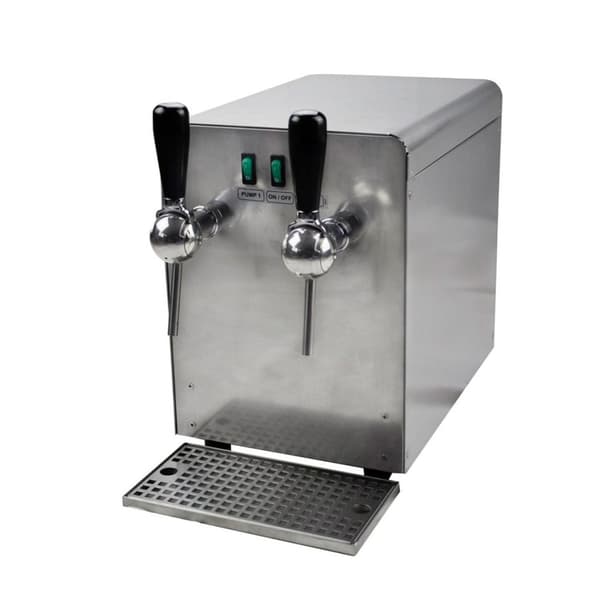 Glöggvärmare, Dryckesvärmare, Dryckesdispenser, Varmdrycksautomat, Dispenser för varma drycker 2 linjer, Utförande-137:Med elektrisk pump - 2 ltg.