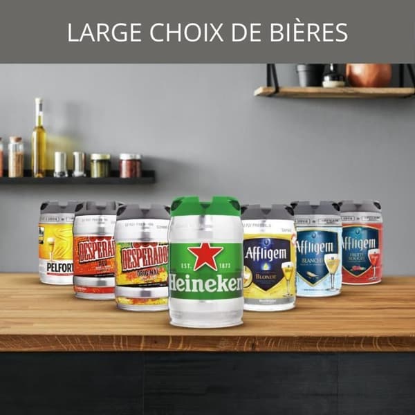 KRUPS Beertender® ölkran - Kompatibel med 5L fat - Indikatorlampa, Loft Ed färsk öl VB700E00