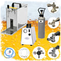 Miniatyrbild 3 av 11: Komplett set - Öltapp, Öldispenser, Ölmaskin, Ölautomat PYGMY 25, en linje torr kylare, 35 liter/h, waterchiller, Green Line, KEG:utan