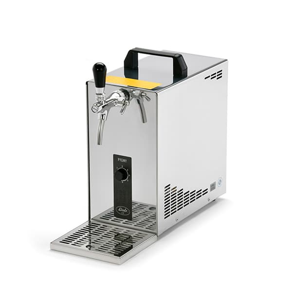Komplett set - Öltapp, Öldispenser, Ölmaskin, Ölautomat PYGMY 25, en linje torr kylare, 35 liter/h, waterchiller, Green Line, KEG:utan