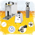 Miniatyrbild 1 av 11: Komplett set - Öltapp, Öldispenser, Ölmaskin, Ölautomat PYGMY 25, en linje torr kylare, 35 liter/h, waterchiller, Green Line, KEG:utan