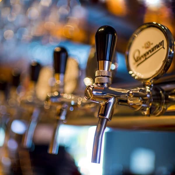 Justerbar ölkran i krom med mässingskropp och rostfri kärna – för hemmabryggning, bar och restaurang