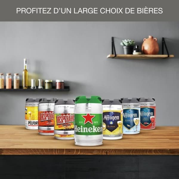 KRUPS Beertender® Compact, fatölsmaskin, kompatibel med 5L fat VB452E10