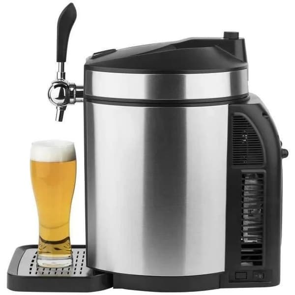Ölkran HKOENIG - BW1880 - Kapacitet 5L - Justerbar temperatur 2°C till 12°C - Kompatibel med alla fat - Rostfritt stål