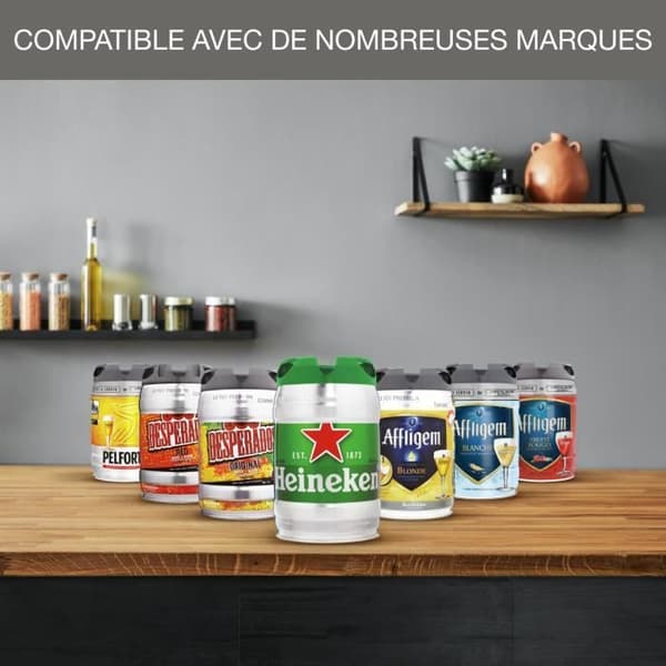KRUPS Beertender® Kompaktmaskin för öl, 5 L-fat, VB450E10