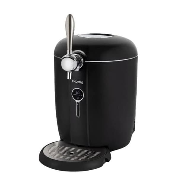 HKoeNIG BW1688 ølhane - 6L Sort, Rustfrit stål