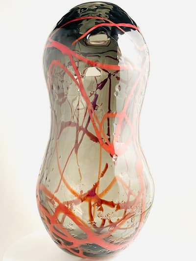 Bergdala Hyttan - Konstglas - Peanut - Unik Vas Design Roger Johansson