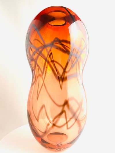 Bergdala Hyttan - Konstglas - Peanut - Unik Vas Design Roger Johansson