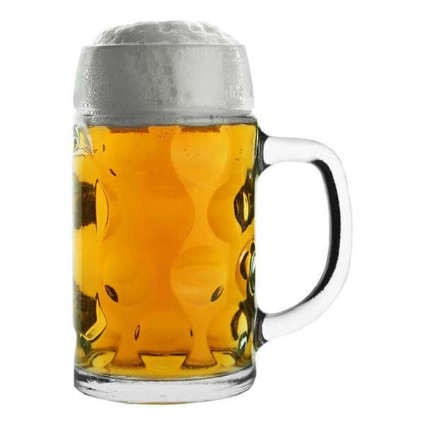 Ølkrus i Glas