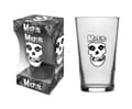 Miniatyrbild 1 av 2: Misfits Pint Glass Skull Band Logo Official Boxed One Size