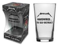 Miniatyrbild 1 av 2: Metallica Beer Glass Hardwired To Self Destruct Band Logo Official Boxed One Size