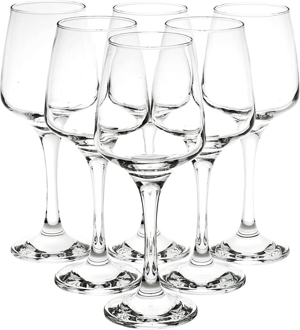 Homiu vinglas Florence Collection 400 ml 6-pack lång stjälk stora glas röda eller vita viner