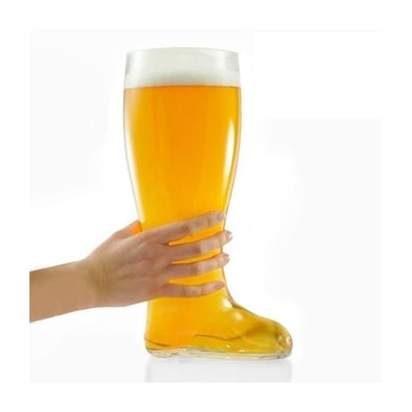 Stövelformad ölmugg storlek XXL 2 liters glas