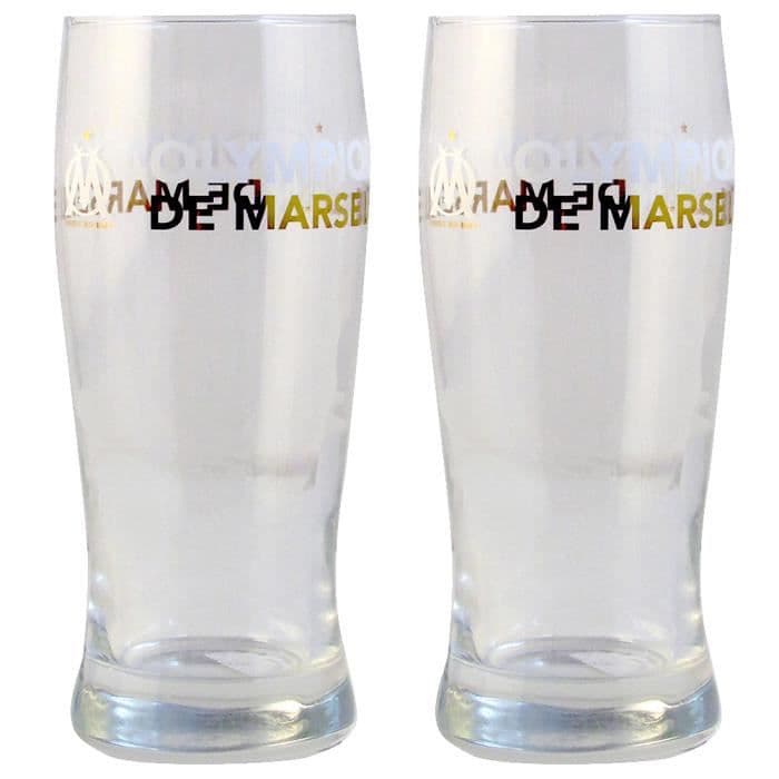 Set med 2 OM ölglas