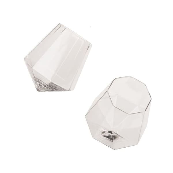Whiskyglas - Ej specificerad - Diamant - 350ml - Set med 2 - Kristallglas