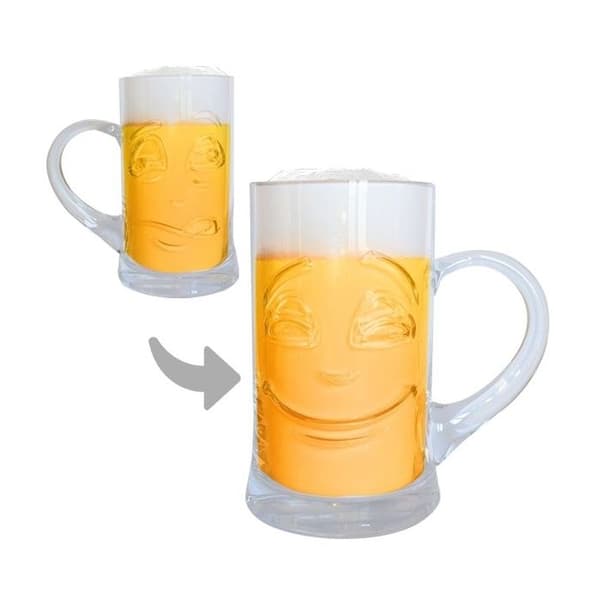 Ölskål - Dubbel uttryck - 500 ml - Glas - 1 styck - Ej diskmaskin Kompatibel