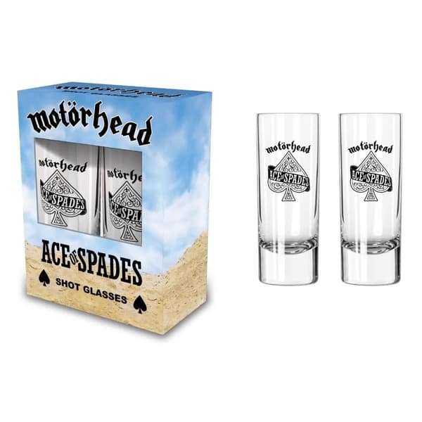 MOTÖRHEAD SHOT GLASS - ACE OF SPADES (2-PACK)