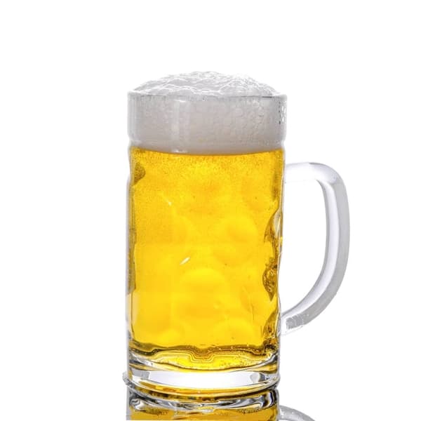 vidaXL Oluttuopit kahvalla lasi 6 kpl 500 ml