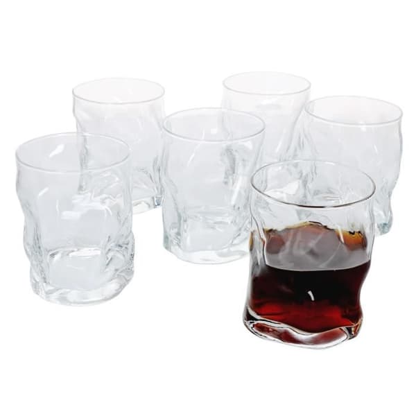Whiskyglas 420 ml I Bormioli Sorgente I Set om 6 I 10,7 x Ø 8,3 cm I Gammaldags glas I Hög kvalitet I Mald is I