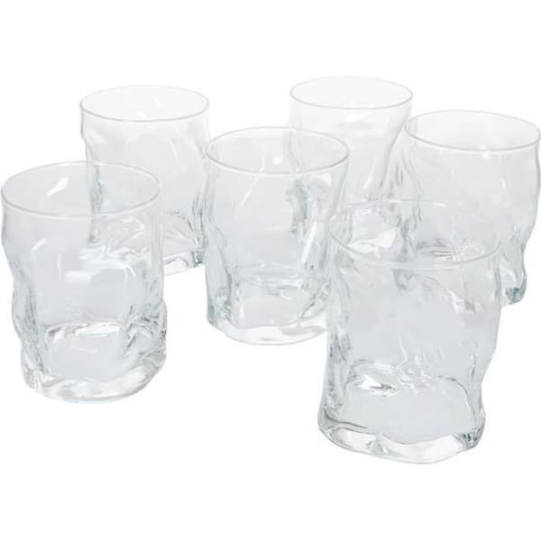 Whiskyglas 420 ml I Bormioli Sorgente I Set om 6 I 10,7 x Ø 8,3 cm I Gammaldags glas I Hög kvalitet I Mald is I