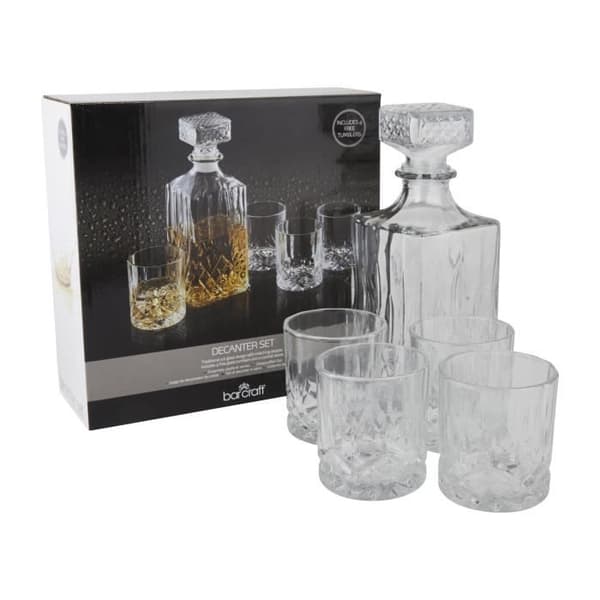 BarCraft whiskyglasset 900 ml transparent glas 5-delat