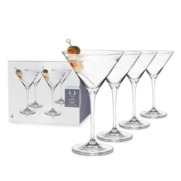Cocktailglas - Viski aperitifglas - 10105 - Reserv Set med 4 blyfria europeiska kristallmartiniglas 207 ml