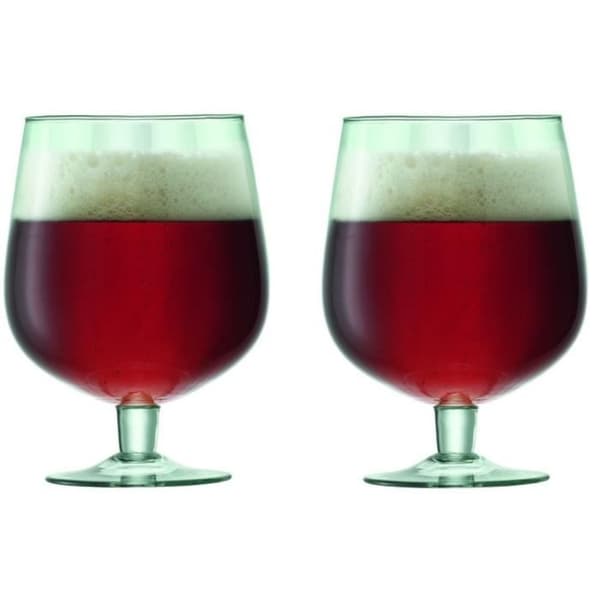 L.S.A. Mia ölglas 750 ml 10,8 x 15 cm återvunnet glas grönt