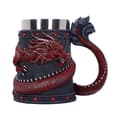 Miniatyrbild 1 av 4: Nemesis Now - Dragon Coil Tankard - Chope Rouge 16 cm