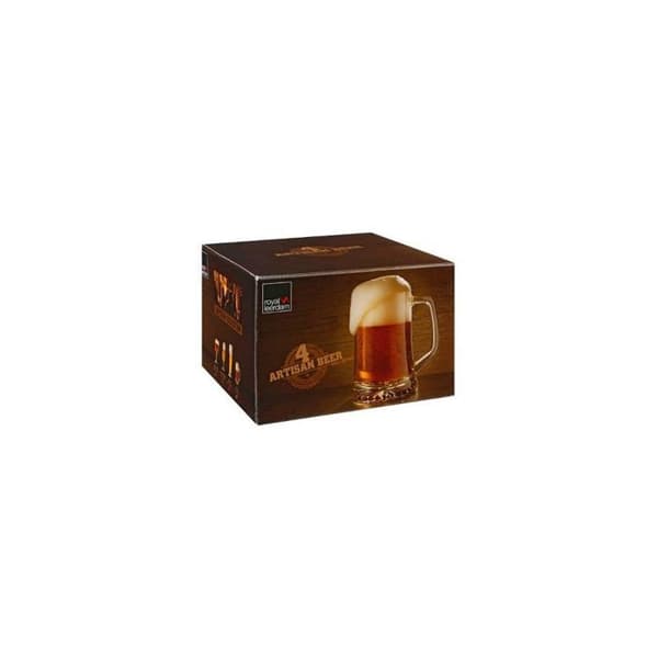 Ölmuggar - Artisan - 32 cl - Transparent glas - Set om 4 - Tål diskmaskin