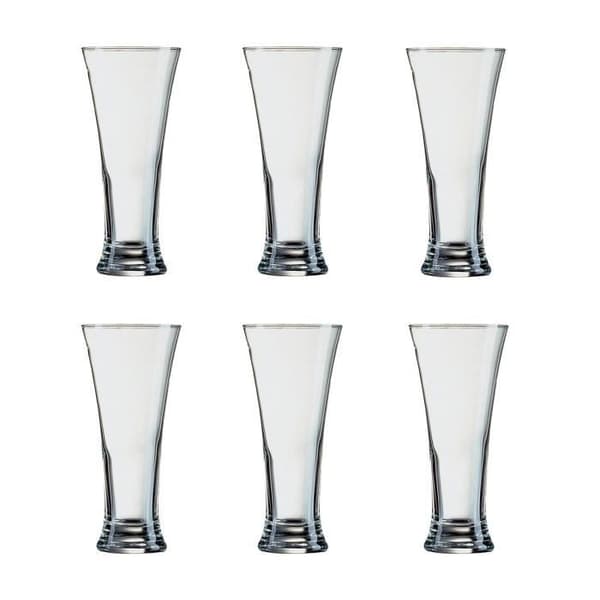 Ölmuggar - ARCOROC - MARTIGUE - Set om 6 - Genomskinligt glas - 33 cl