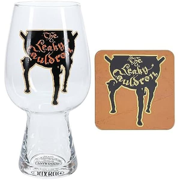 Glasset och underlägg - Harry Potter - Leaky Cauldron - 550ml - Officiell merchandise