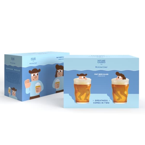 Mikkeller Pint Ölglas 40cl, 2-pack - Holmegaard
