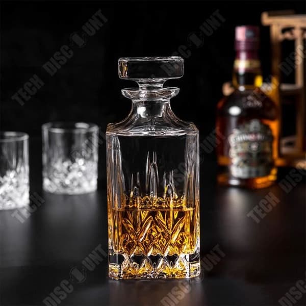TD® Karaff 750ml flaska 6st 300ml whiskyglas kristallkaraff Europeiskt glas vinset