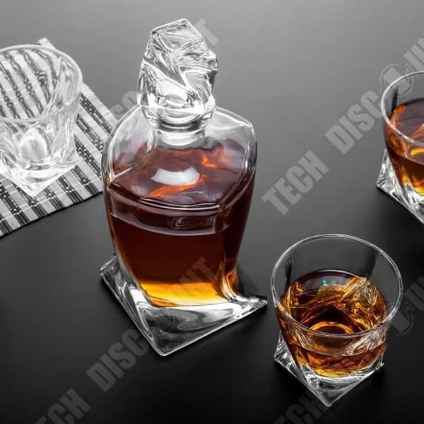 TD® Set med 4 spritglas Whiskey Cognac Scotch Bourbon Lyx avsmakningsset Julklapp