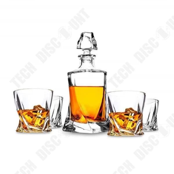 TD® Set med 4 spritglas Whiskey Cognac Scotch Bourbon Lyx avsmakningsset Julklapp