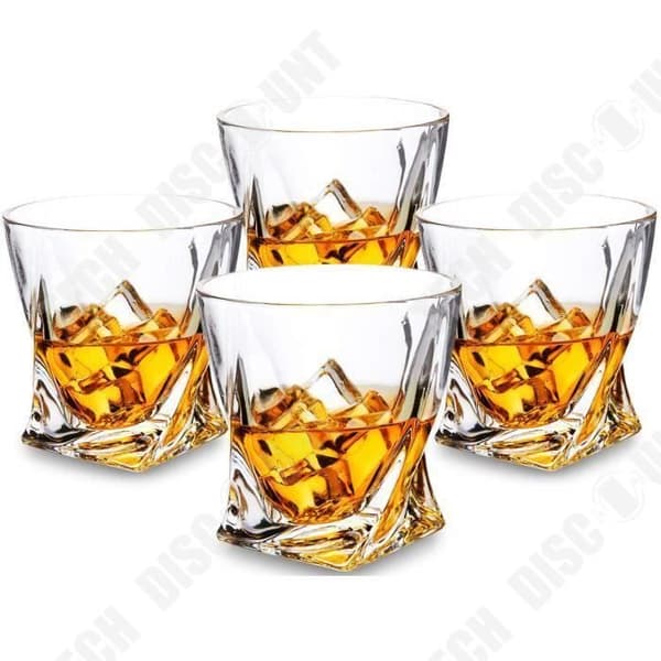 TD® Set med 4 spritglas Whiskey Cognac Scotch Bourbon Lyx avsmakningsset Julklapp