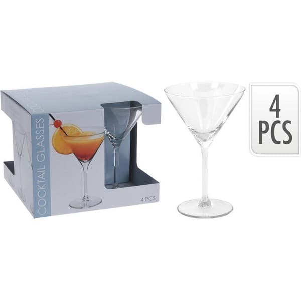 Cocktailglas - Ej specificerad - 260 ml - Vit - 4 stycken - Diskmaskinssäker