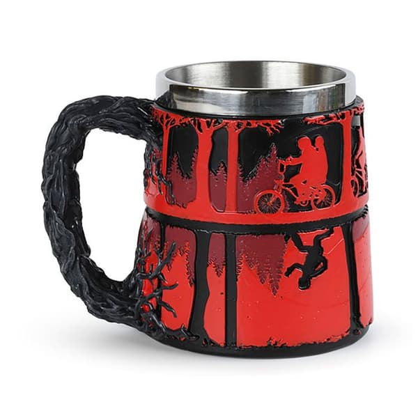 Stranger Things upp och ner Unisex flerfärgad ölmugg